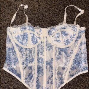 Floral Lace Corset Top